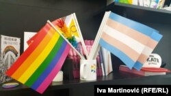 Detalj iz Prajd info centra, Beograd, 2022.