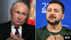 Ruski predsjednik Vladimir Putin i predsjednik Ukrajine Volodimir Zelenski