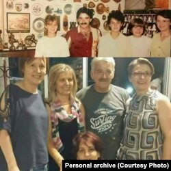 Dio članica hora sa harmonikašem Draganom Stojkovićem Bosancem, nekada i sada