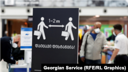 Korona virus uputstvo za održavanje distance među ljudima, Gruzija