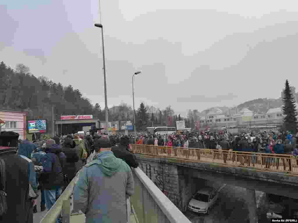 Blokada puta u Užicu