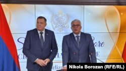 Predsjednik bh. entiteta Republika Srpska Milorad Dodik i predsjednik Skupštine Crne Gore Andrija Mandić