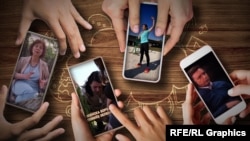 Kampanja političara na društvenim mrežama, ilustracija