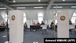 Birački centar na vanrednim lokalnim izborima za četiri opštine na severu Kosova, 21. aprila 2024.