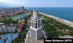 An aerial photo of Batumi