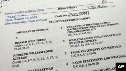 Optužnica protiv Donaldna Trumpa na sudu u državi Georgia, 14. avgust 2023.