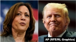 Kamala Harris i Donald Trump, fotoarhiv