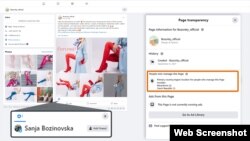 Fejsbuk stranica Bozonky