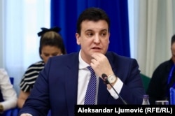 Andrej Milović, ministar pravde u Vladi Crne Gore