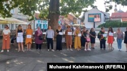 Protest protiv nasilja nad ženama u Tuzli, ilustrativn a fotografija.