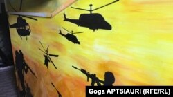 ნინის ნახატი სადარბაზოში