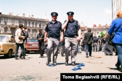 კოლმეურნეობის მოედანი ჩაშლილი აქციის შემდეგ