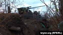 Подбитая техника на бывших российских позициях недалеко от с. Работино в Запорожской области