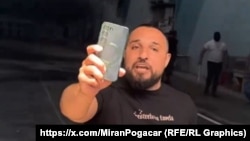 Milan Pudar u prostorijama kol centra SNS na Novosadskom sajmu, 2. juna 2024.