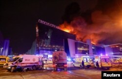 Vozila hitne pomoći kod koncertne dvorane, 22. mart 2024.