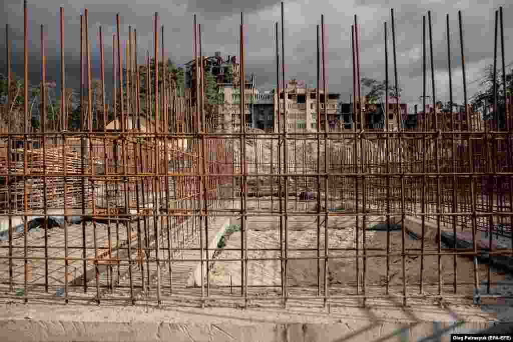 Pogled na novo gradilište.