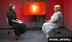 Președinta Societății Române Alzheimer, medicul psihiatru Cătălina Tudose, în studioul Europa Liberă.