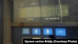 Fotoarhiv: Termometar hladnjače u kojoj se vozilo sedam migranata iz Avganistana