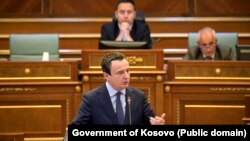 Premijer Kosova Aljbin Kurti u Skupštini, fotografija iz arhive