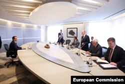 Premijer Kosova Aljbin Kurti na sastanku s liderima članica Evropske unije, Brisel, 26. oktobar 2023.