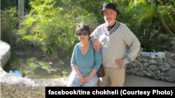 თინა და მისი ქმარი, რეზო, ამერიკაში, მაიამი.