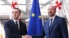 ევროპული საბჭოს პრეზიდენტი შარლ მიშელი და საქართველოს პრემიერ-მინისტრი ირაკლი ღარიბაშვილი