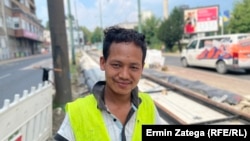 Ashok Tamang u izjavi za Radio Slobodna Evropa kaže da mu supruga i djeca jako nedostaju i da se nada da će ih uskoro vidjeti (Sarajevo, 24. avgust 2023.)