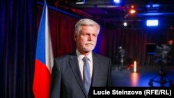 ჩეხეთის პრეზიდენტი პეტრ პაველი რადიო თავისუფლების პრაღის შტაბ-ბინაში. 14 ივნისი, 2023 წ.