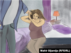 Tokom obje trudnoće, Sanela je trpjela nasilje. Sa prvim djetetom i fizičke, a sa drugim psihičko nasilje