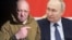 Russia -- Left to right: Evgeny Prigozhin, Vladimir Putin. Collage