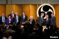 Ministri finansija G7 i guverneri centralnih banaka na prijemu dobrodošlice finansijskog sastanka G7 u Niigati, Japan, 11. maja 2023.