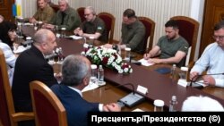 Президентът Румен Радев и украинският му колега Володимир Зеленски разговаряха в София, 6 юни 2023 г.