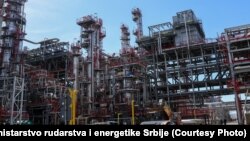 Rafinerija sirove nafte u Pančevu, remont postrojenja, Srbija, april 2024. 