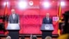 Albanski premijer Edi Rama na zajedničkoj konferenciji za novinare sa makedonskim premijerom Dimitrom Kovačevskim u Skoplju 6. jula 2023. 