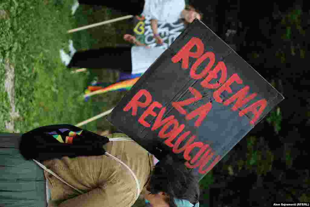 Detalj s Povorke ponosa u Sarajevu. 