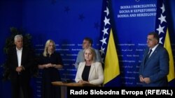 Sastanak lidera stranaka koje čine koaliciju na državnom nivou, 24. juli 2023. 