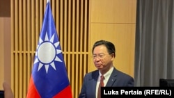 Džozef Vu, ministar vanjskih poslova tajvana tokom posjete Gruziji