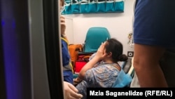 თბილისი, 2 მაისი. სასწრაფო-სამედიცინო დახმარების მანქანა