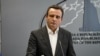 Premijer Kosova Albin Kurti na konferenciji za novinare, 24. septembra 2023.