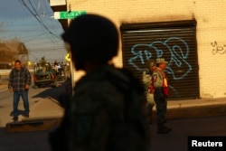 Meksička vojska i nacionalna garda tokom operacije "Juarez" koja je ciljala na smanjenje nasilja u gradu Juarez, februar 2024.