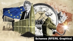 საგამოძიებო პროექტ "სქემების" ფოტოკოლაჟი