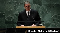 Aleksandar Vučić u govoru na 78. zasedanju Generalne Skupštine Ujedinjenih nacija u Njujorku, 21. septemar 2023.