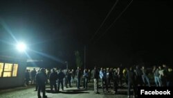 პროტესტი ყარაბაღში, აღდამიდან ჰუმანიტარული ტვირთის გაგზავნის წინააღმდეგ. დავით ღარამანიანის ფოტო. 2023 წლის 29 აგვისტო