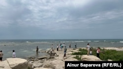 Kazahstan, gdje je ogromno jezero najpliće, vjerovatno se suočava s najneposrednijim posljedicama pada nivoa vode, Aktau, 15. juna 2023.