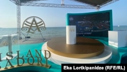 ხელოვნური კუნძულის პროექტის პრეზენტაცია, ბათუმი, 2022 წ.