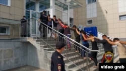 Задержание граждан Таджикистана в Москве (архивное фото)