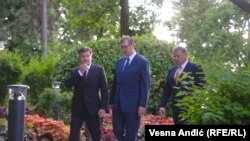 Lajčak, Vučić i Eskobar u Beogradu, 6. juna 2023.