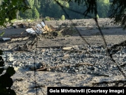 შოვი, ხეობა ღვარცოფის შემდეგ