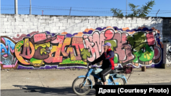 Дело на уметниците SCOPE, Драш и Микс, направено во Гевгелија, во 2023