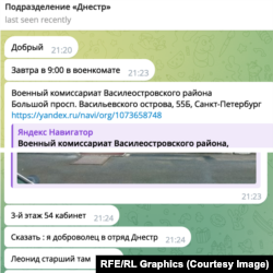 Corespondența dintre jurnalistul Europei Libere și unul dintre recruții unității „Dnestr”, creată de Alexandr Kalinin